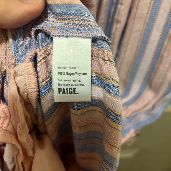 Adorable PAIGE Pastel Striped Romper Large - Picture 4 of 7